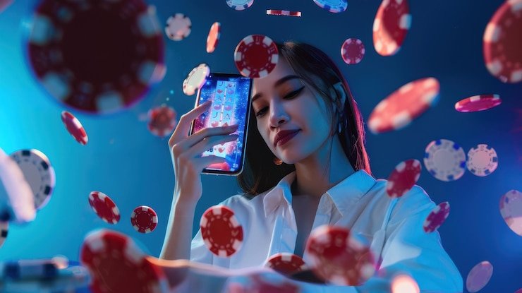 Menu akun dan pengaturan keamanan dalam aplikasi mobile